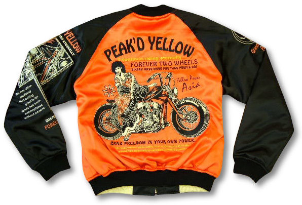 PEAK'D YELLOW 2009 スカジャン PYSK-1011 SPEED JUNKY スピード